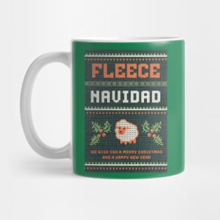 Funny Feliz Navidad Ugly Christmas Sweater Shirt Mug